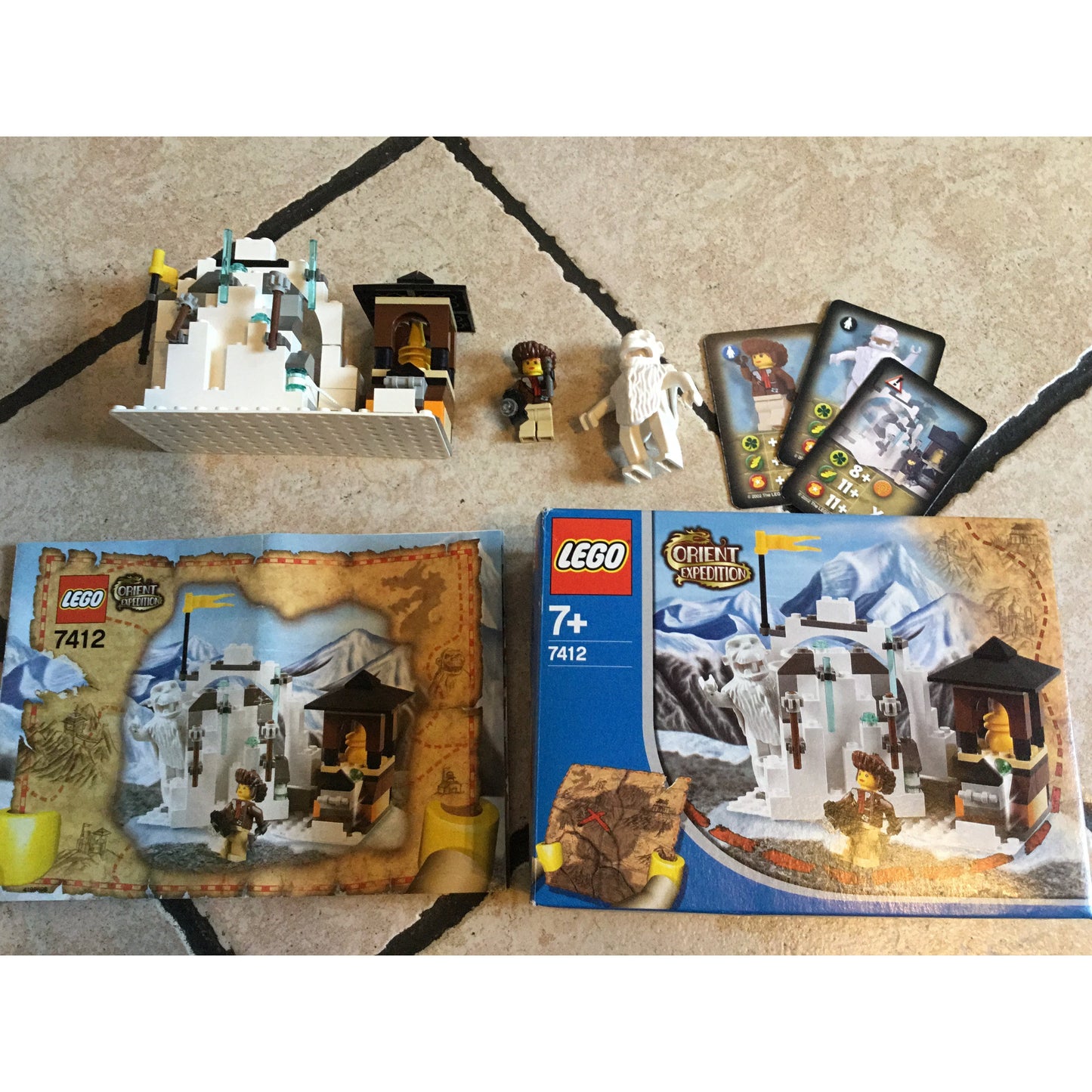 LEGO 7412 Versteck des Yeti von 2003 RARITÄT gebraucht