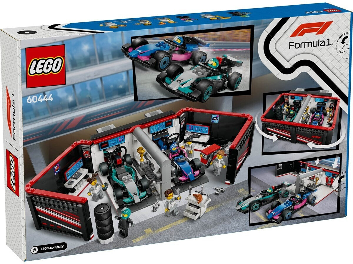 LEGO 60444 City F1 Garage mit Mercedes AMG & Alpine Rennautos
