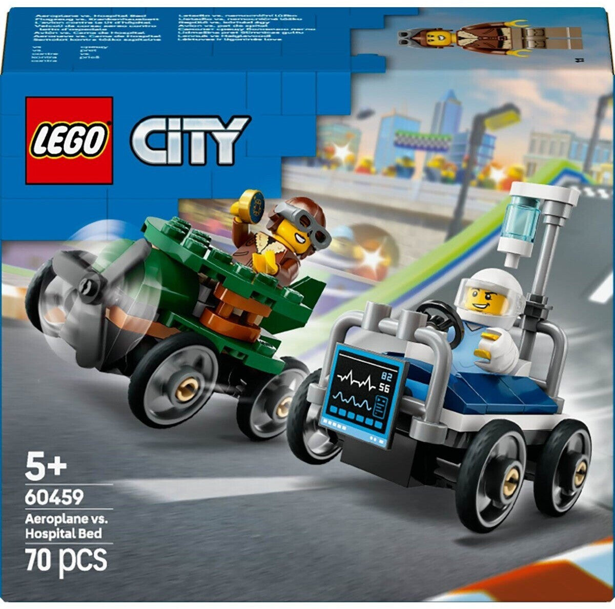 LEGO 60459 City Seifenkisten Flugzeug vs. Krankenhausbett