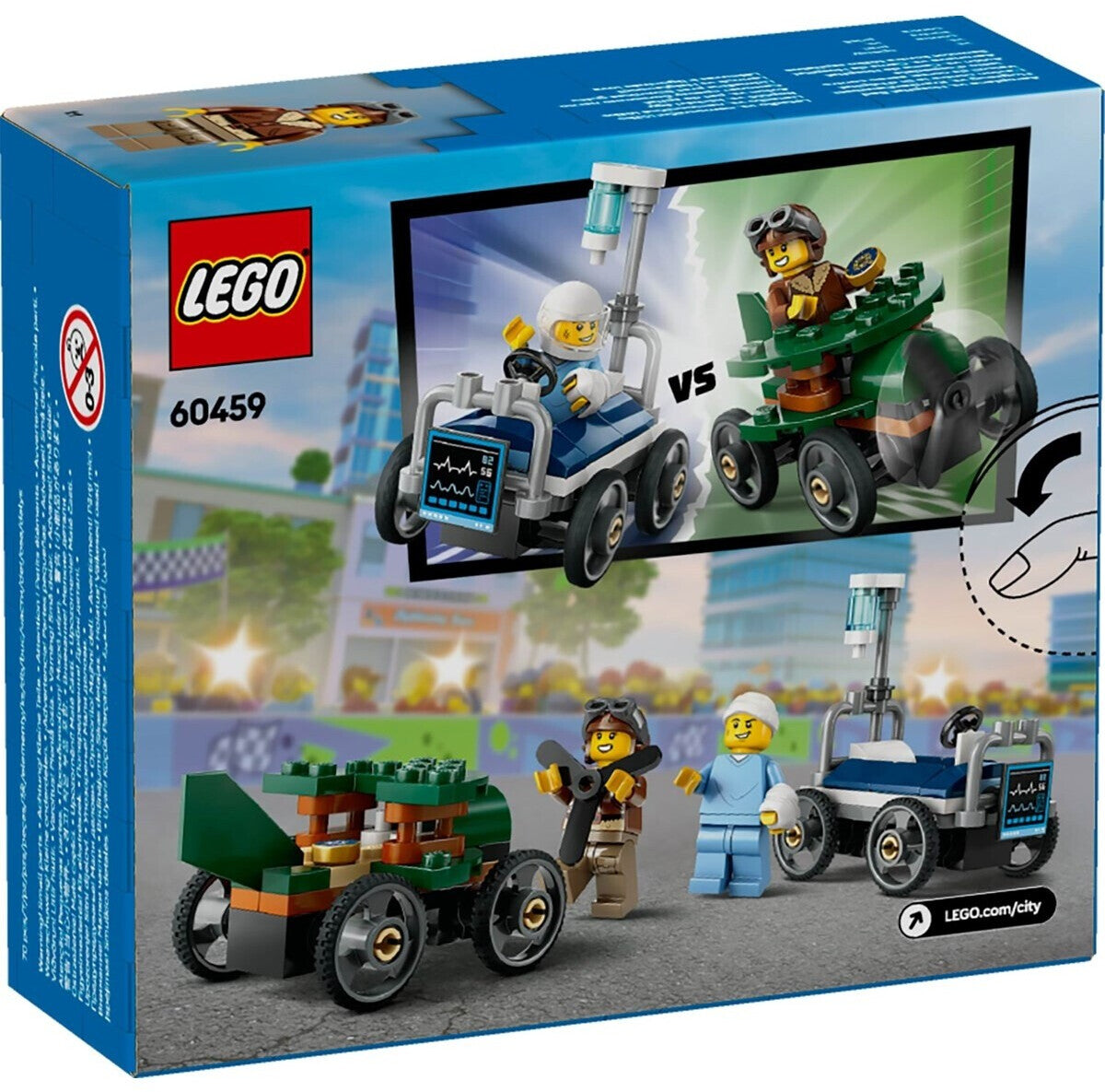 LEGO 60459 City Seifenkisten Flugzeug vs. Krankenhausbett