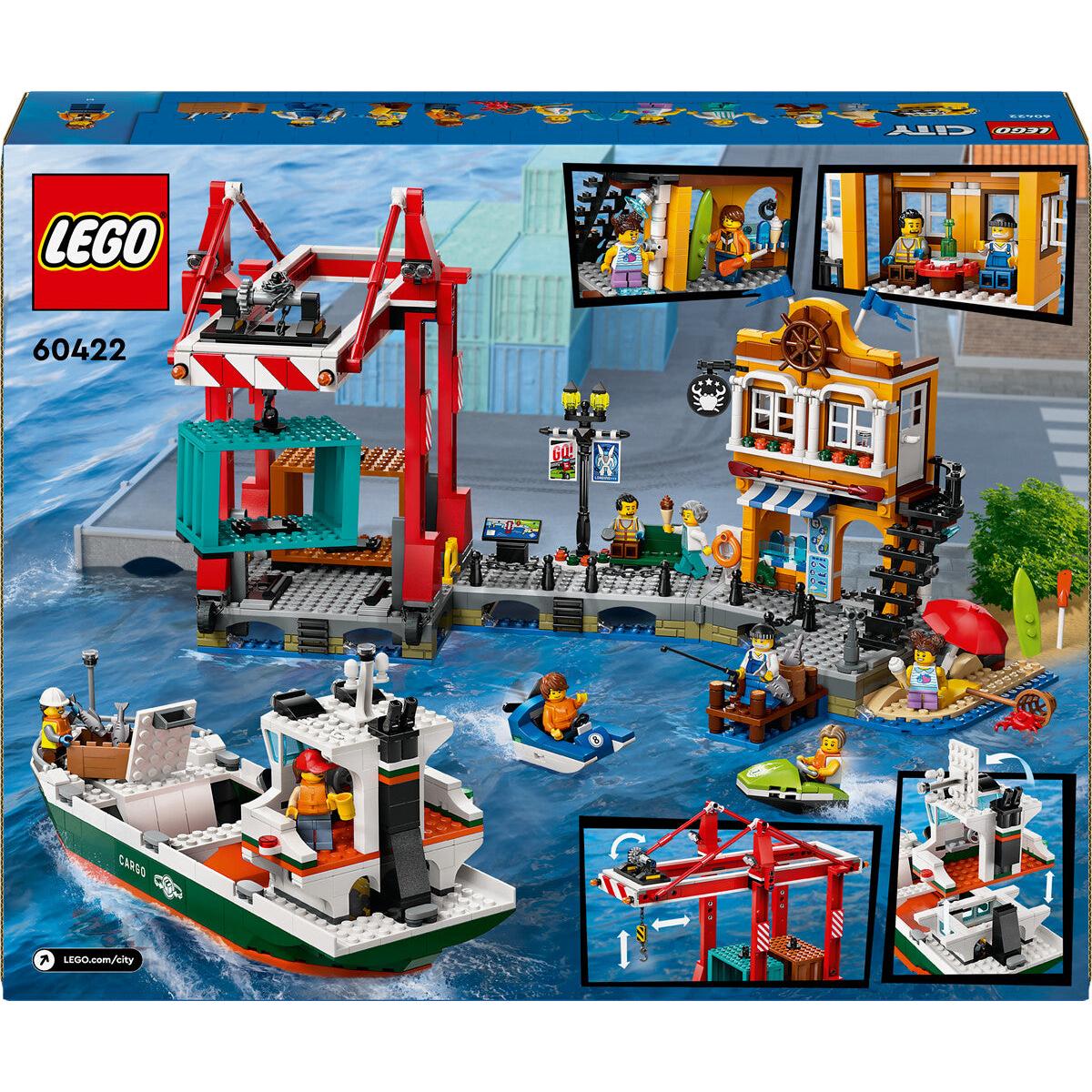 LEGO 60422 City Hafen mit Frachtschiff