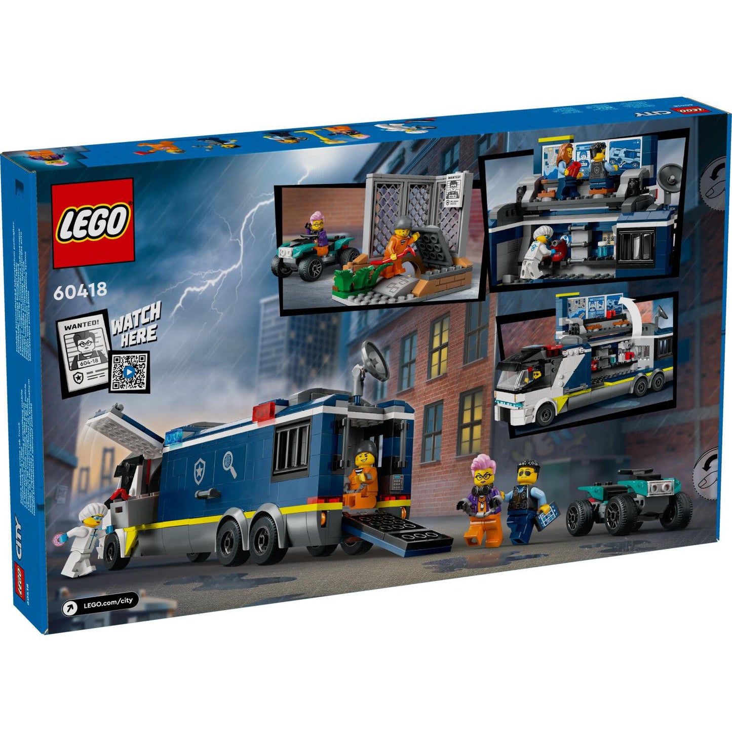 LEGO 60418 City Polizeitruck mit Labor