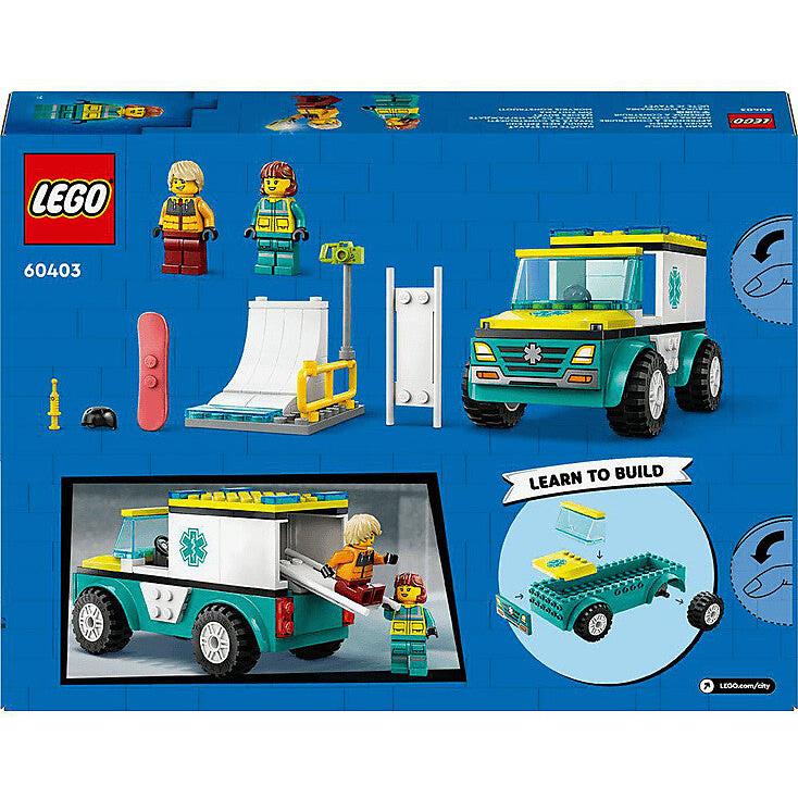 LEGO 60422 City Rettungswagen und Snowboarder 4+