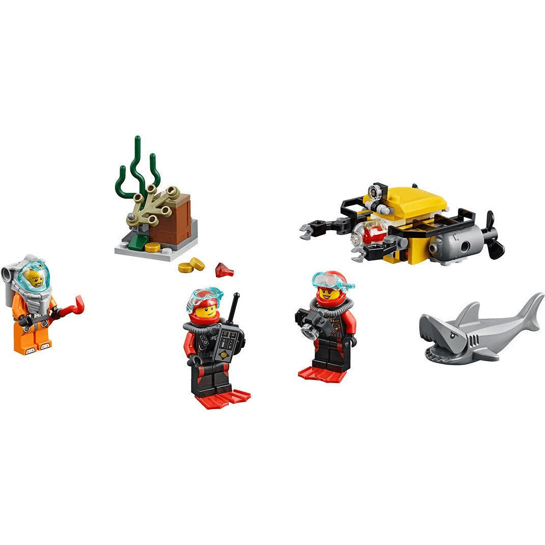 LEGO 60091 City Starter Set Tiefsee in geöffnetem Karton