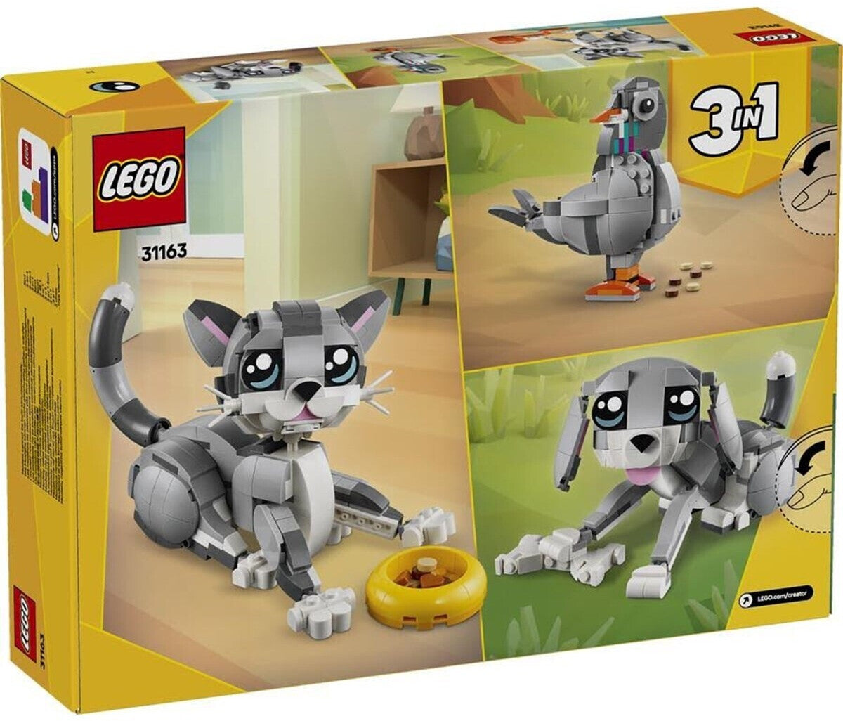 LEGO 31163 Creator 3in1 Graue Katze