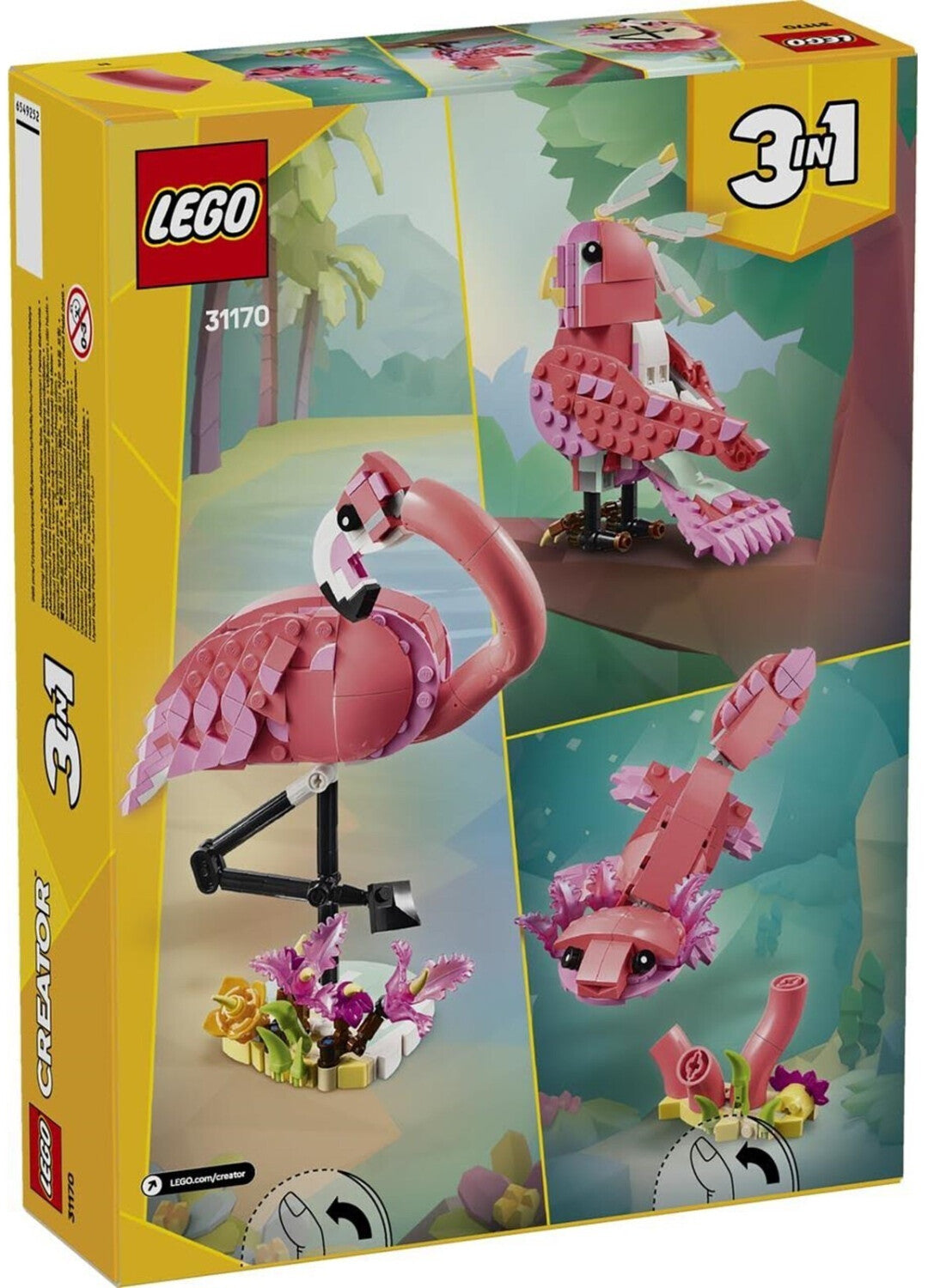 LEGO 31170 Creator 3in1 Wilde Tiere: Rosa Flamingo
