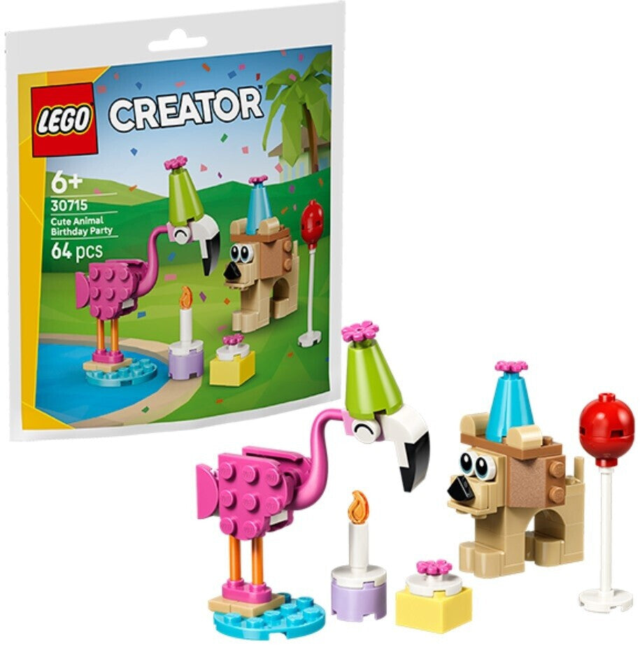 LEGO 30715 Creator Niedliche Tiere feiern Geburtstag Polybag / Paperbag