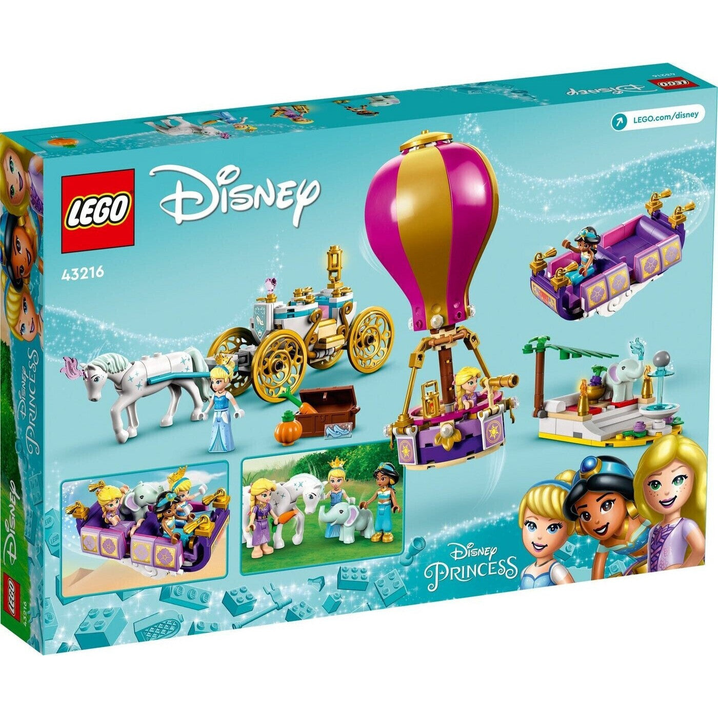 LEGO 43216 Disney Prinzessinnen auf magischer Reise