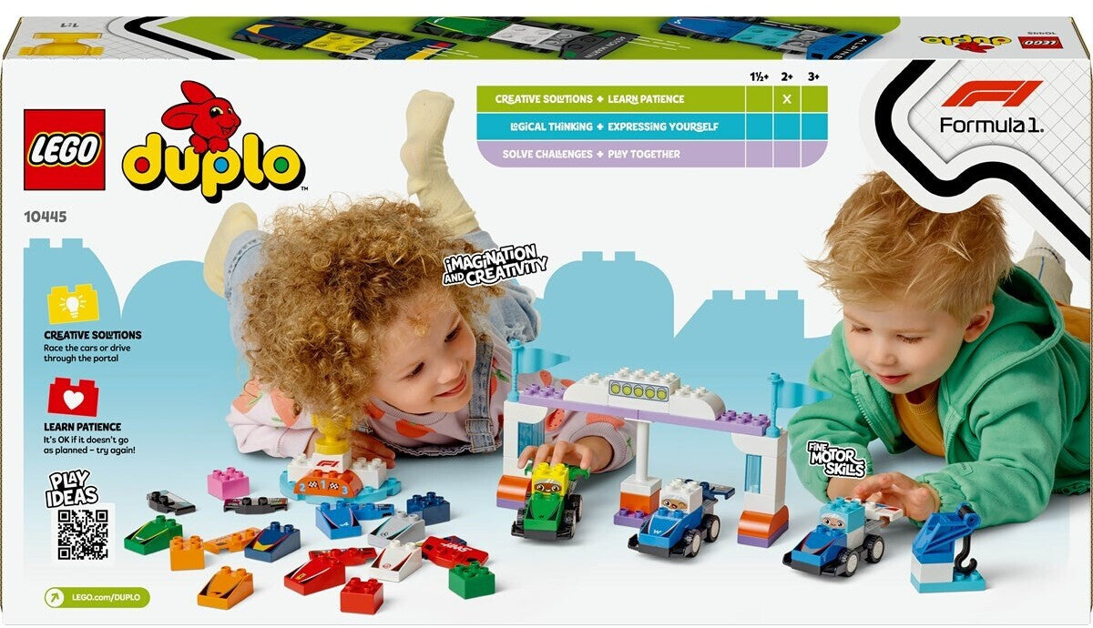 LEGO 10445 Duplo F1 Team Rennautos mit Rennfahrern