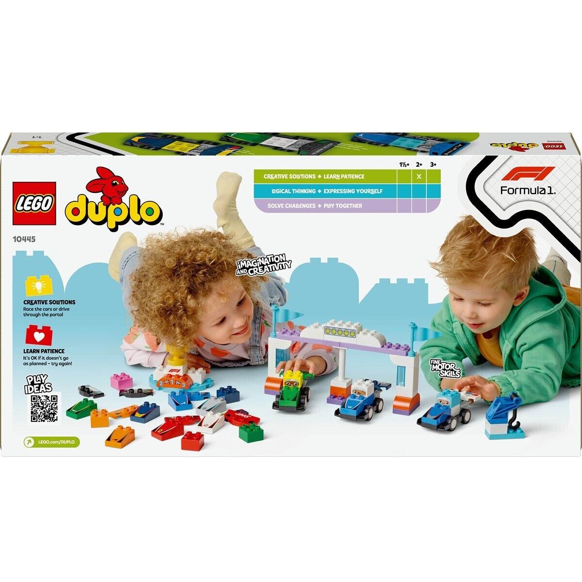 LEGO 10445 Duplo F1 Team Rennautos mit Rennfahrern