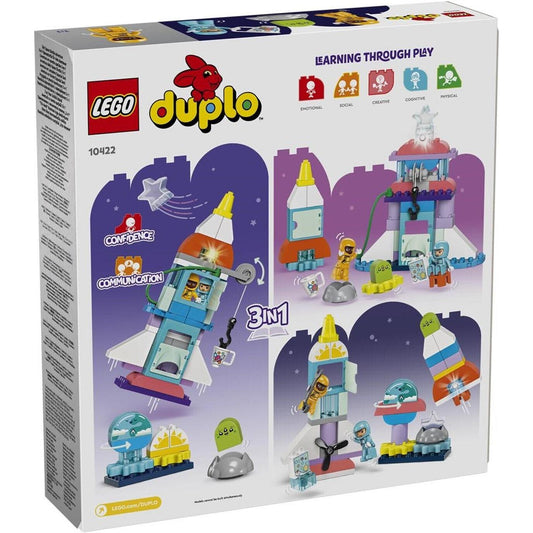 LEGO 10422 Duplo 3 in 1 Space Spaceshuttle für viele Abenteuer