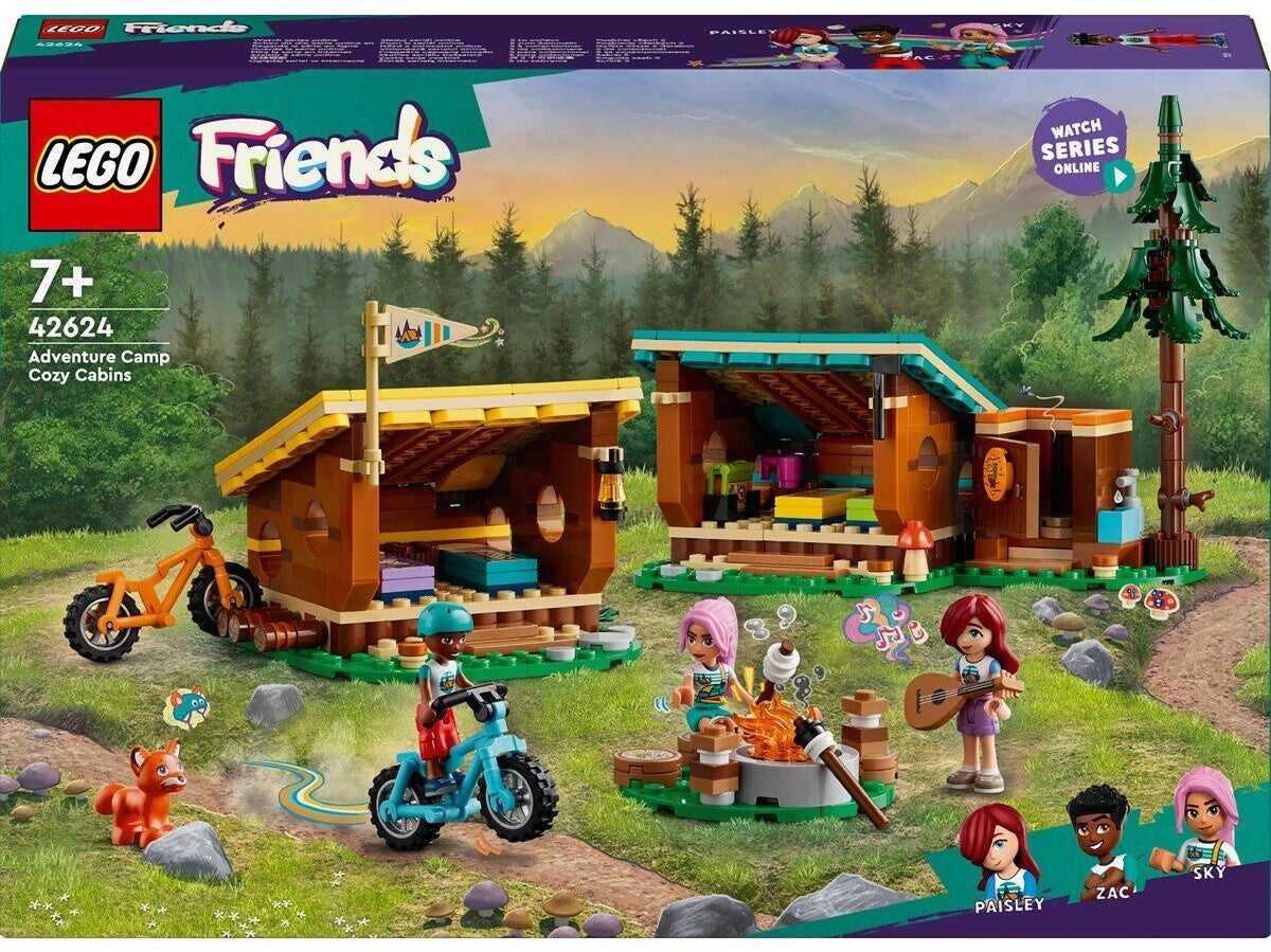 LEGO 42624 Friends Gemütliche Hütten im Abenteuercamp