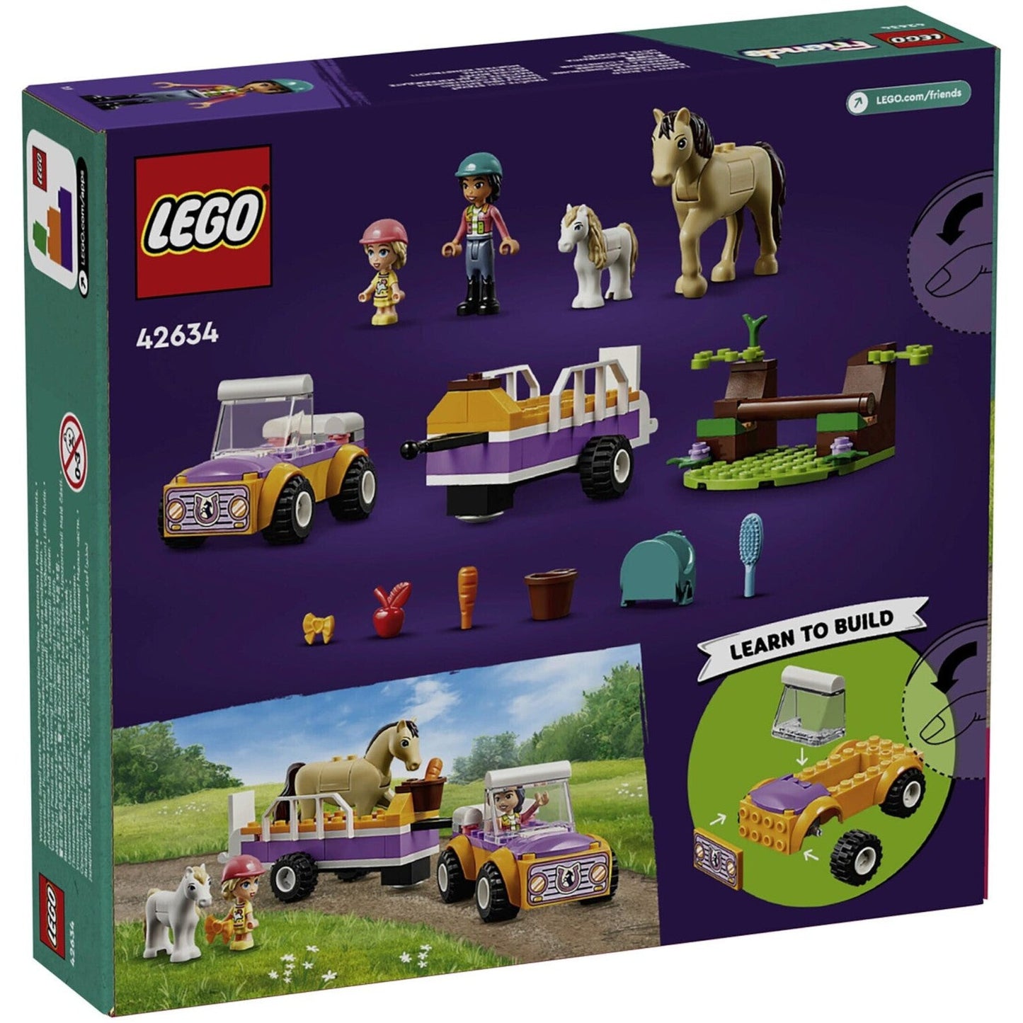 LEGO 42634 Friends Pferde- und Pony-Anhänger ab 4+