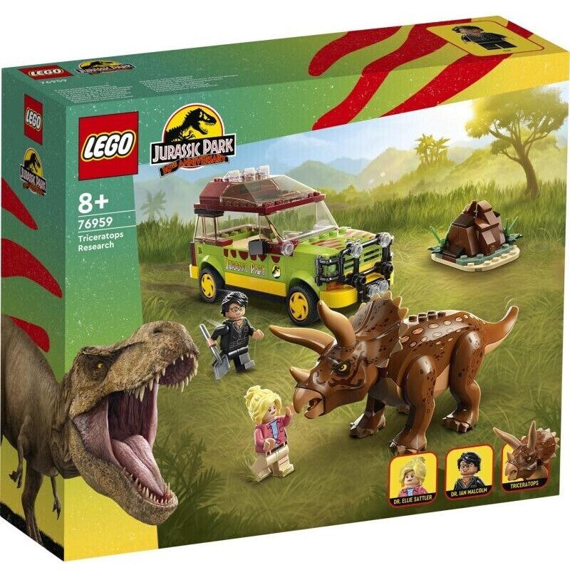 LEGO 76959 Jurassic World Triceratops Forschung