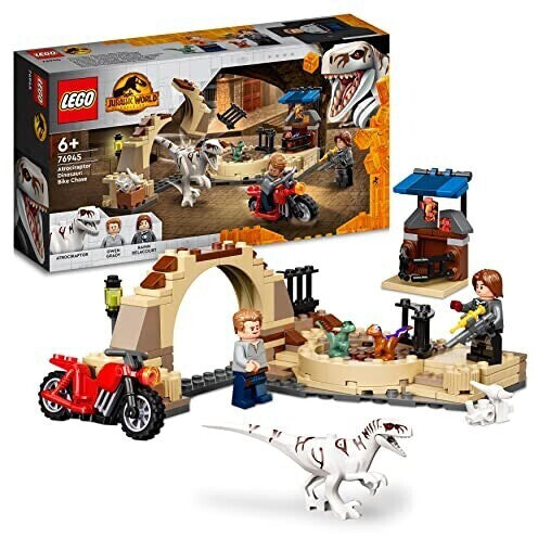 LEGO 76945 Jurassic World Atrociraptor Motorrad Verfolgungsjagd