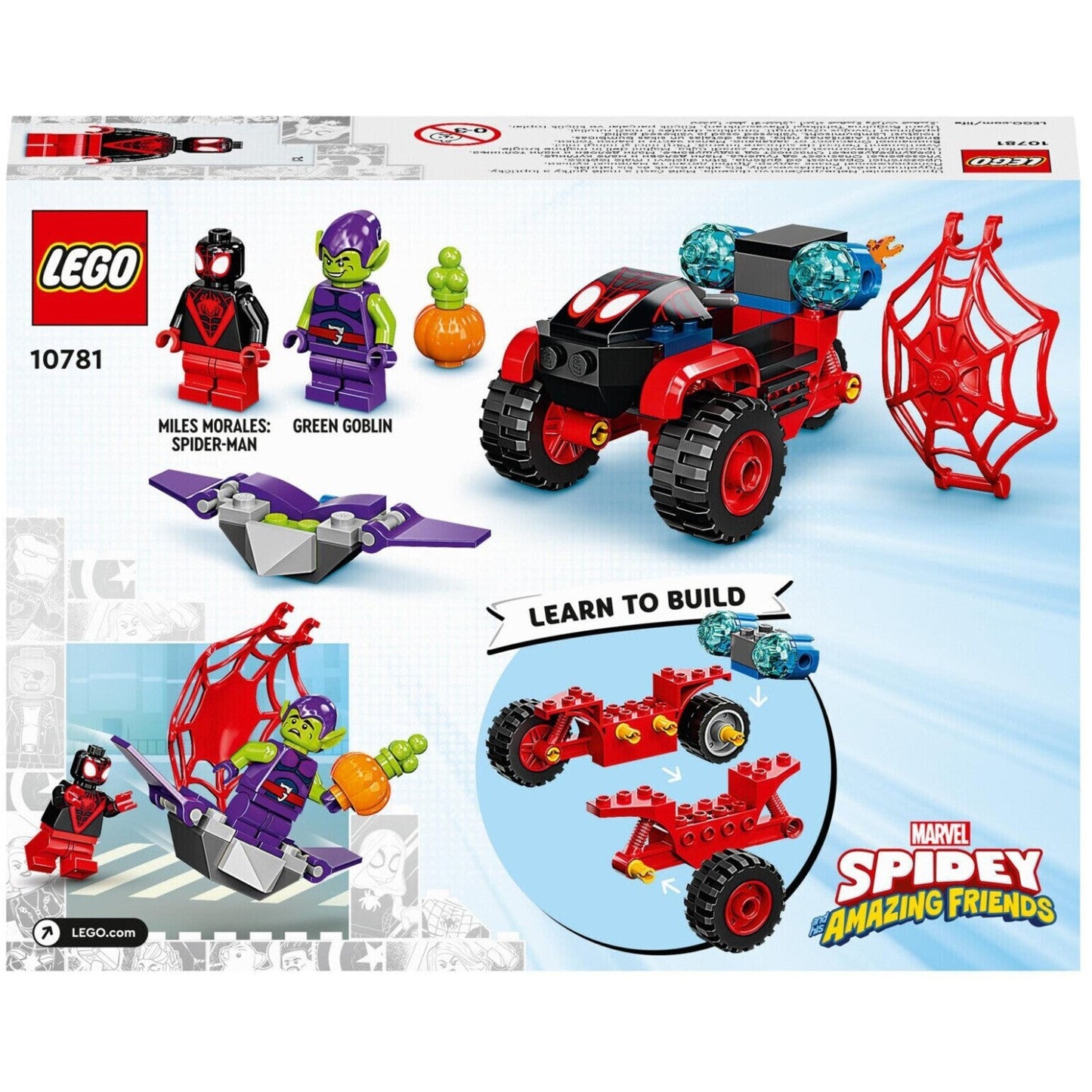 LEGO 10781 Spidey - Miles Morales: Spidermans Techno Trike ab 4+