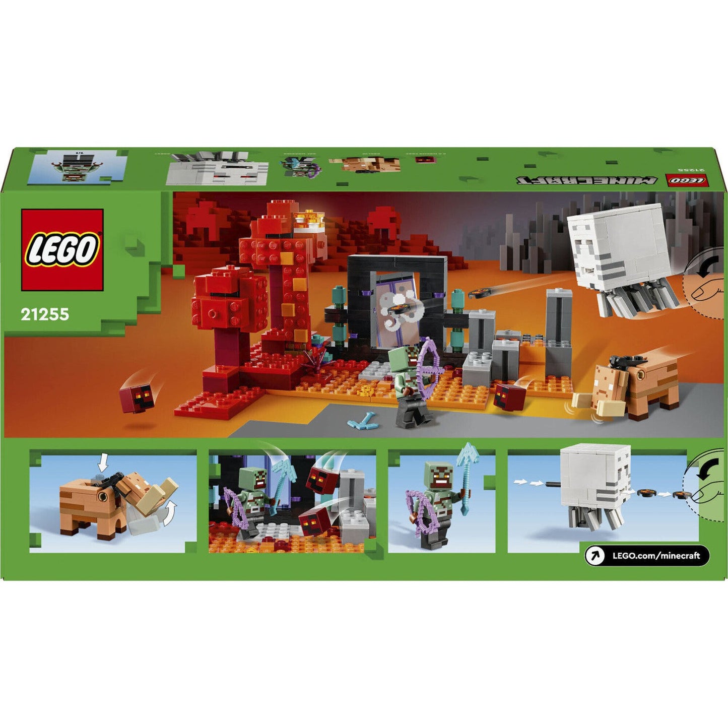LEGO 21255 Minecraft Hinterhalt am Netherportal