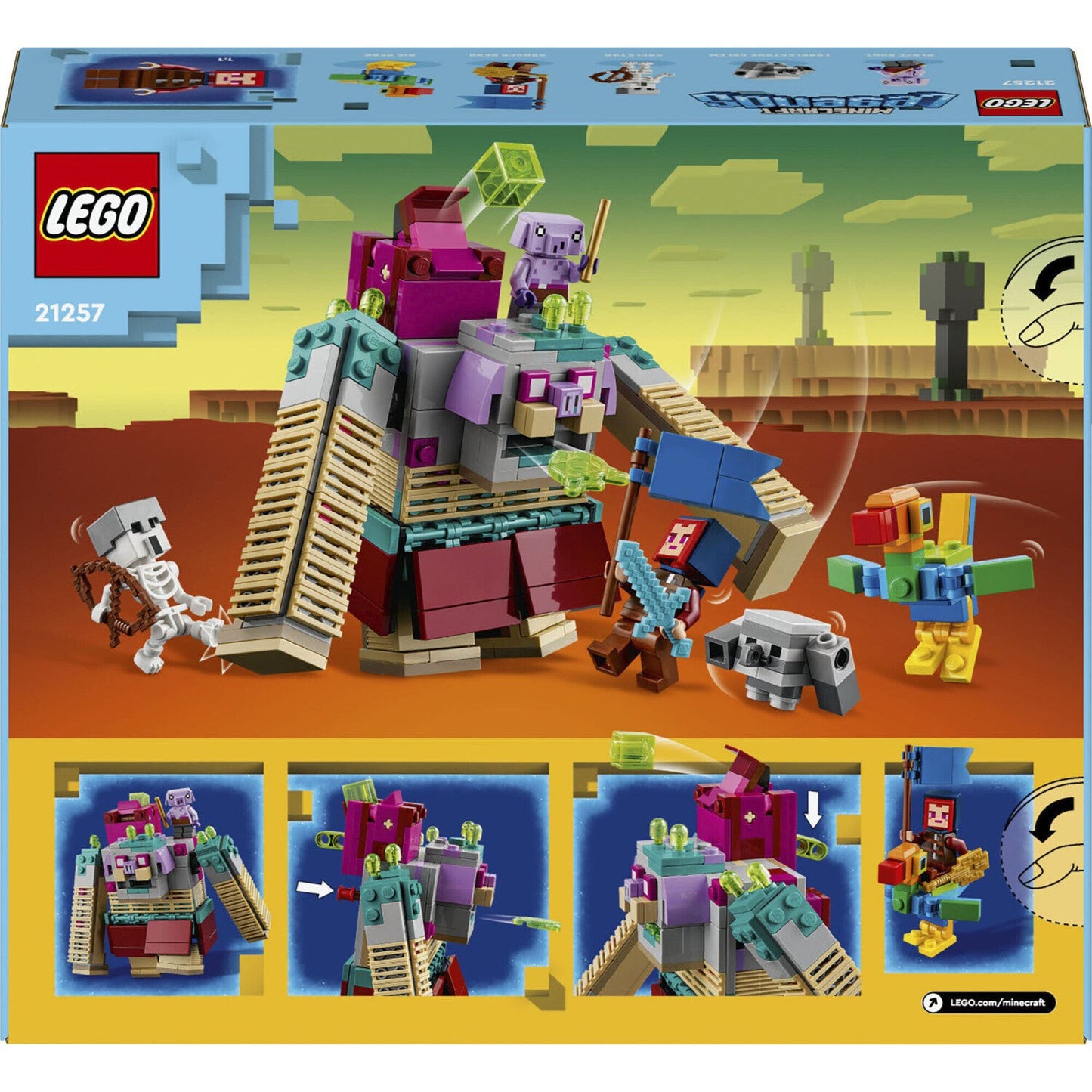 LEGO 21257 Minecraft Showdown mit dem Verschlinger