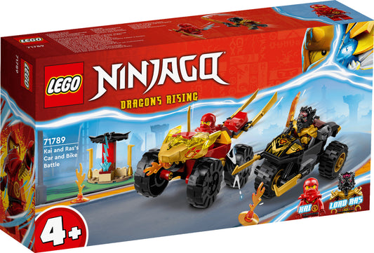 LEGO 71889 Ninjago Verfolgungsjagd mit Kais Flitzer und Ras' Motorrad ab 4+