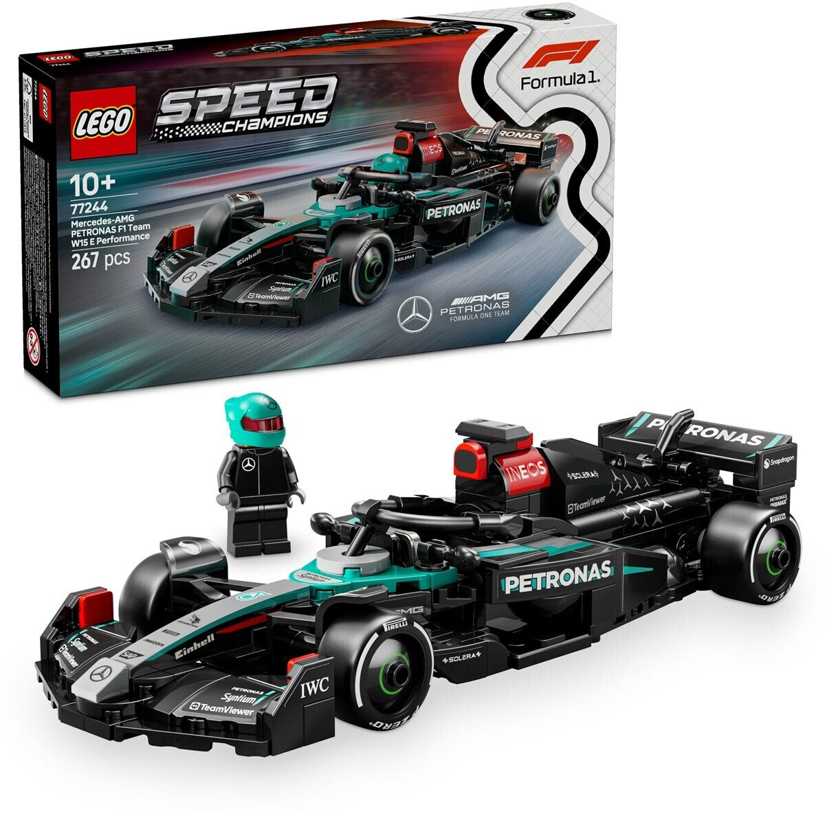 LEGO 77244 Speed Champions Mercedes AMG F1 W15 Rennauto