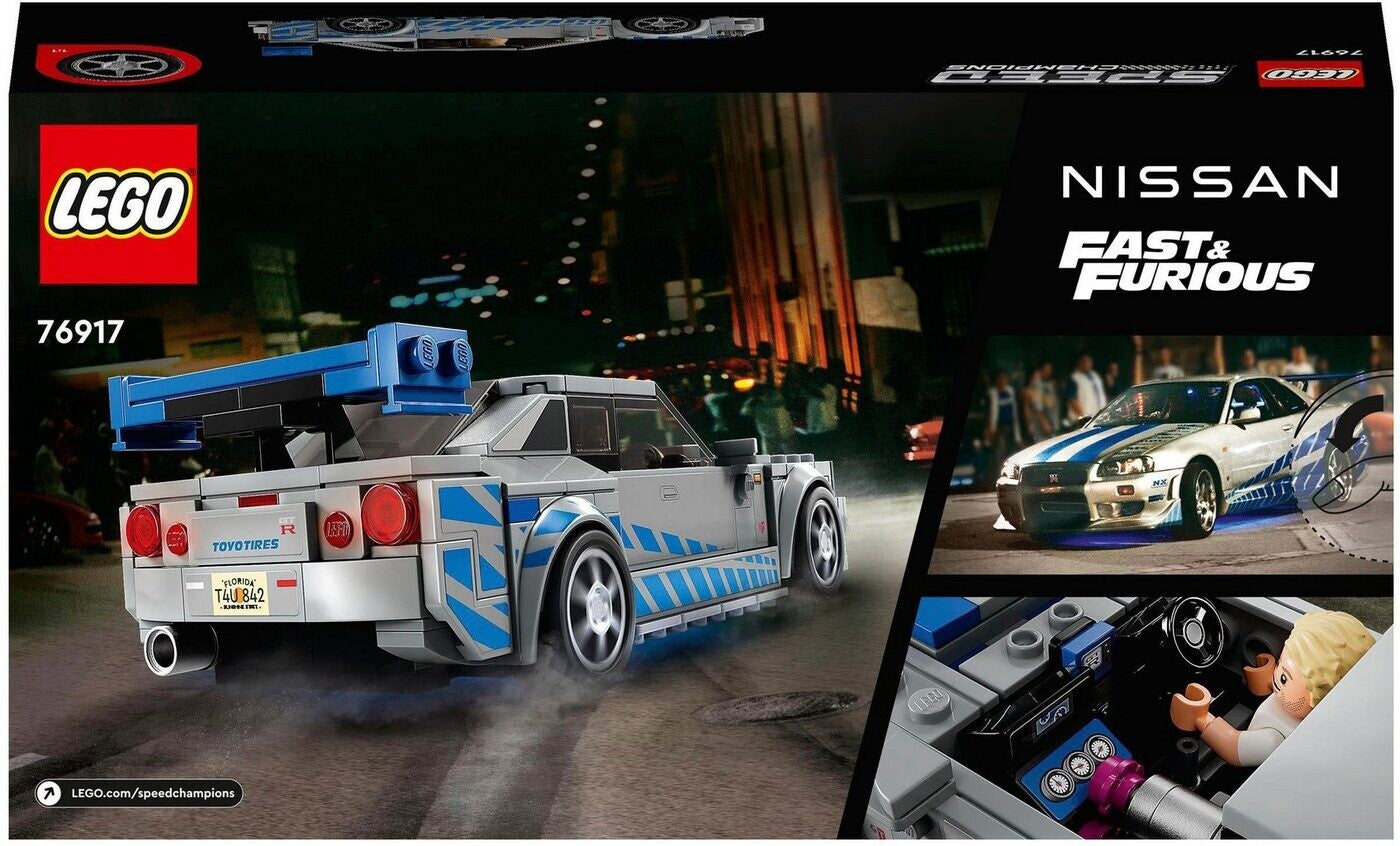 LEGO 76917 Speed Champions 2Fast2Furious Nissan Skyline GT-R (R34)