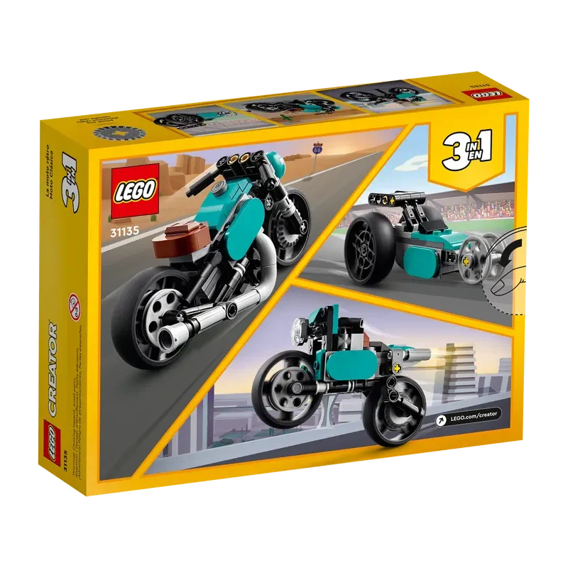 LEGO 31135 Creator 3in1 Oldtimer Motorrad / Straßenmotorrad / Dragster