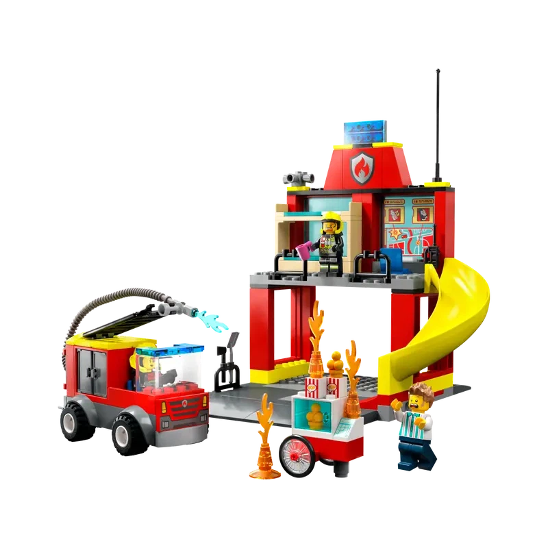 LEGO 60375 City Feuerwehrstation und Löschauto ab4+