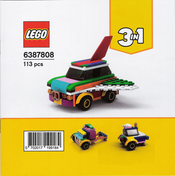 LEGO 6387808 3in1 Umbaubares Flugauto Promo-Set