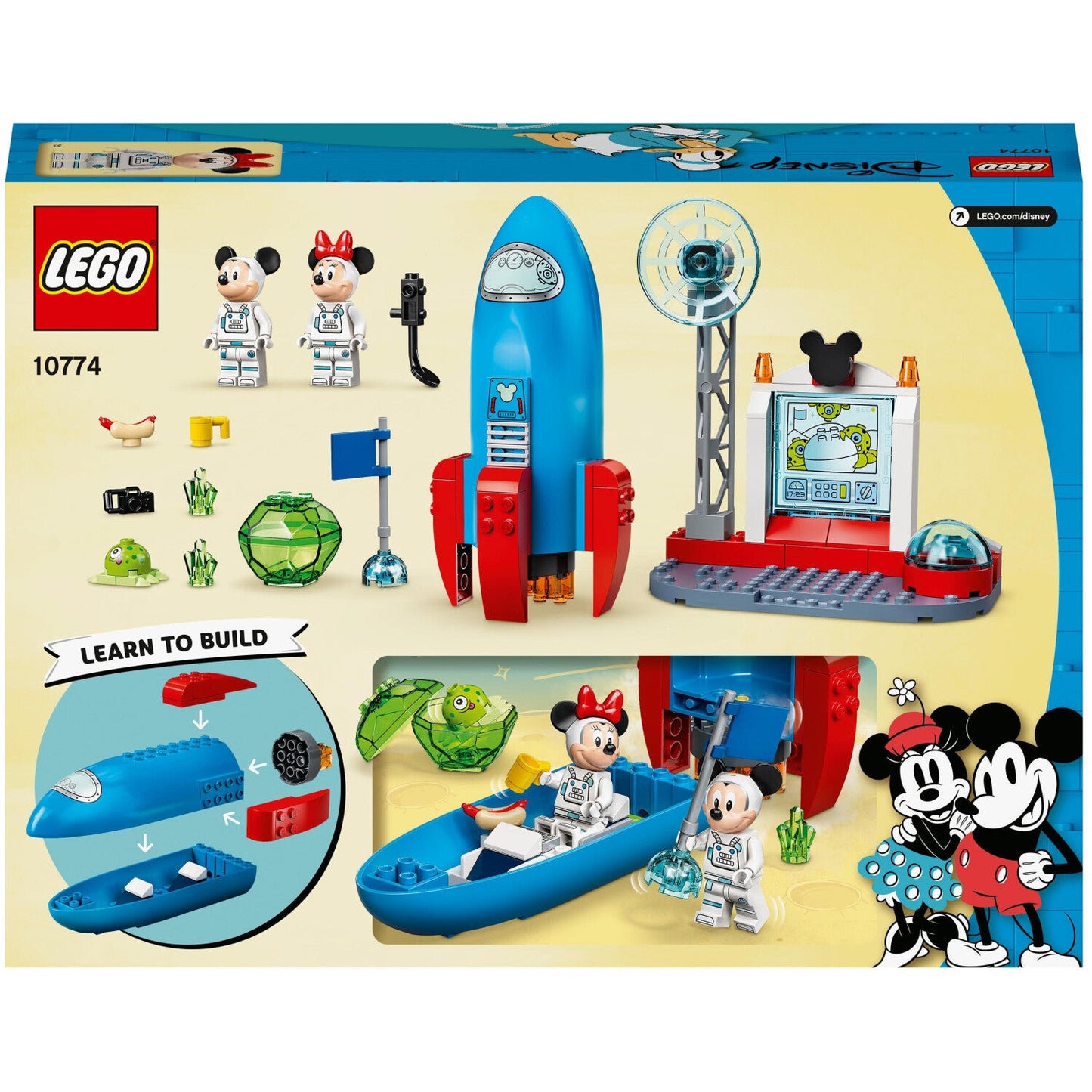 LEGO 10774 Disney Mickys und Minnies Weltraumrakete ab 4+ Rarität