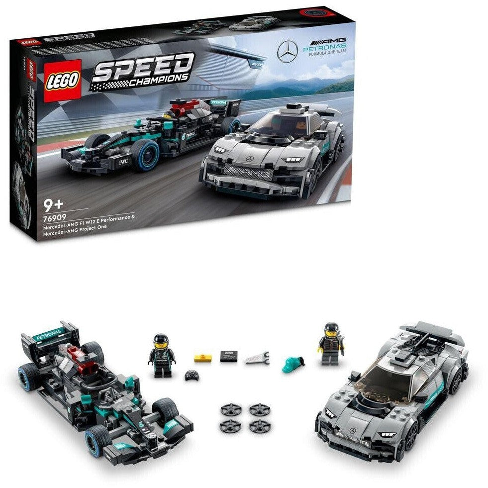 LEGO 76909 Speed Champions Mercedes-AMG F1 W12 E Performance & Mercedes-AMG Project One
