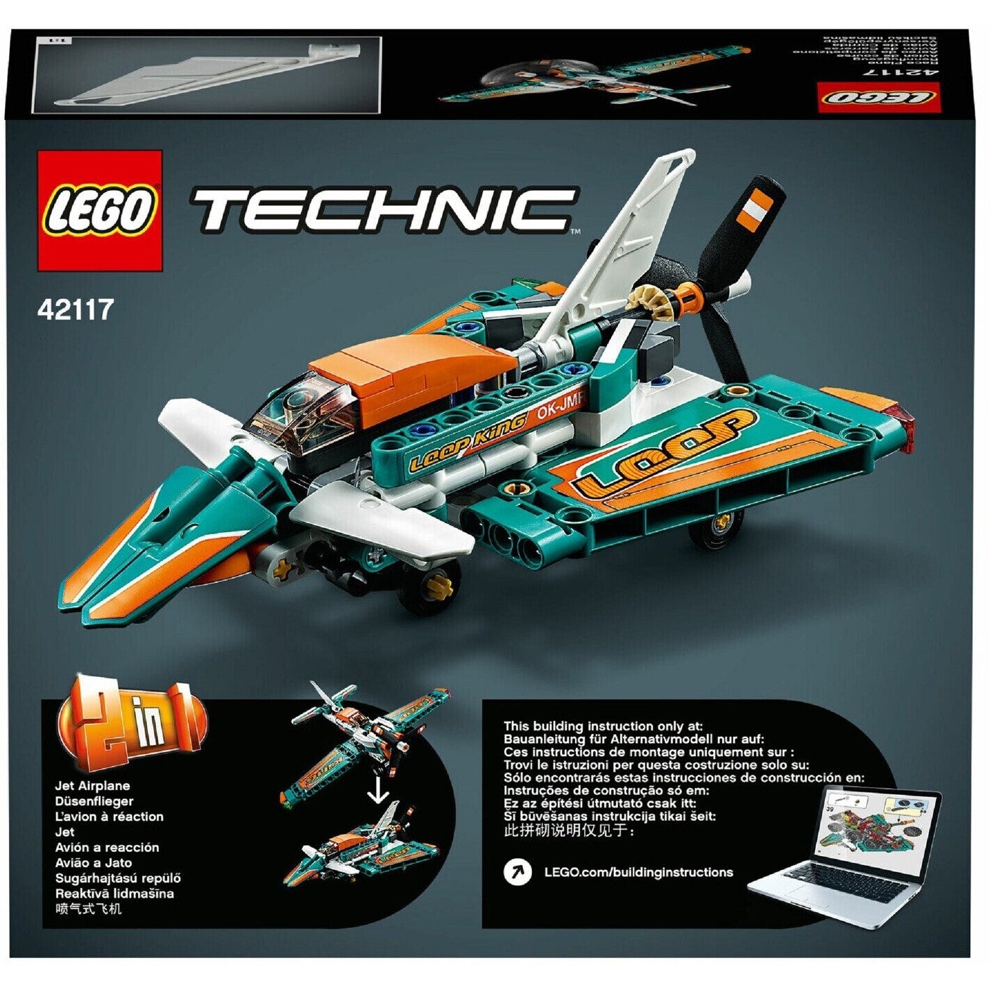 LEGO 42117 Technic 2in1 Rennflugzeug Düsenflieger
