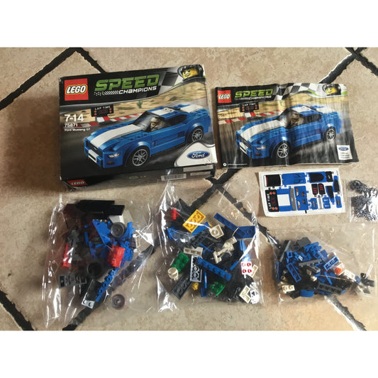 LEGO 75871 Speed Champions Ford Mustang GT RARITÄT Wasserschaden!