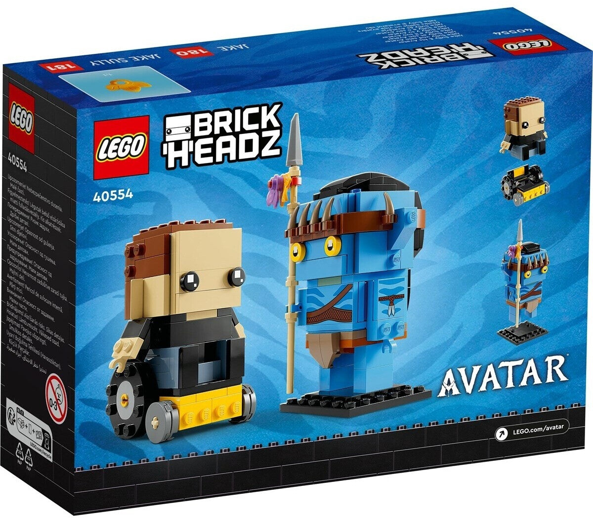 LEGO 40554 BrickHeadz Avatar Jake Sully und sein Avatar