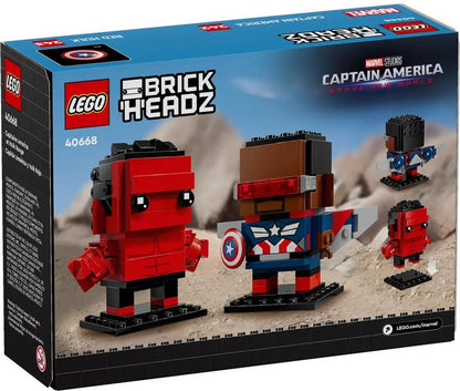 LEGO 40668 BrickHeadz Captain America & Red Hulk