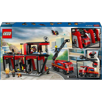 LEGO 60414 City Feuerwehrstation mit Drehleiterfahrzeug