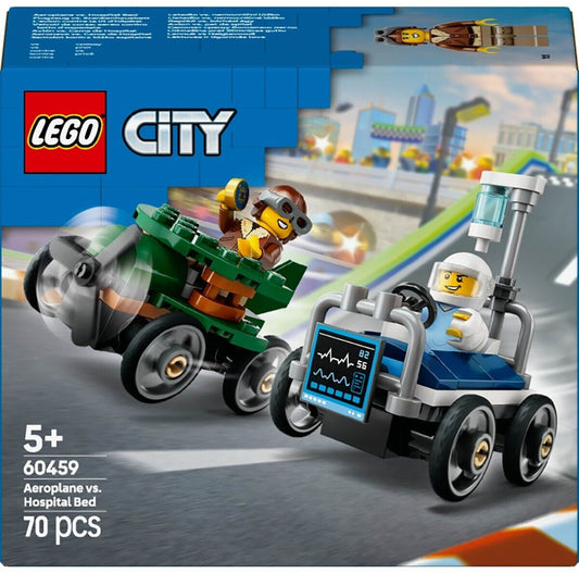 LEGO 60459 City Seifenkisten Flugzeug vs. Krankenhausbett
