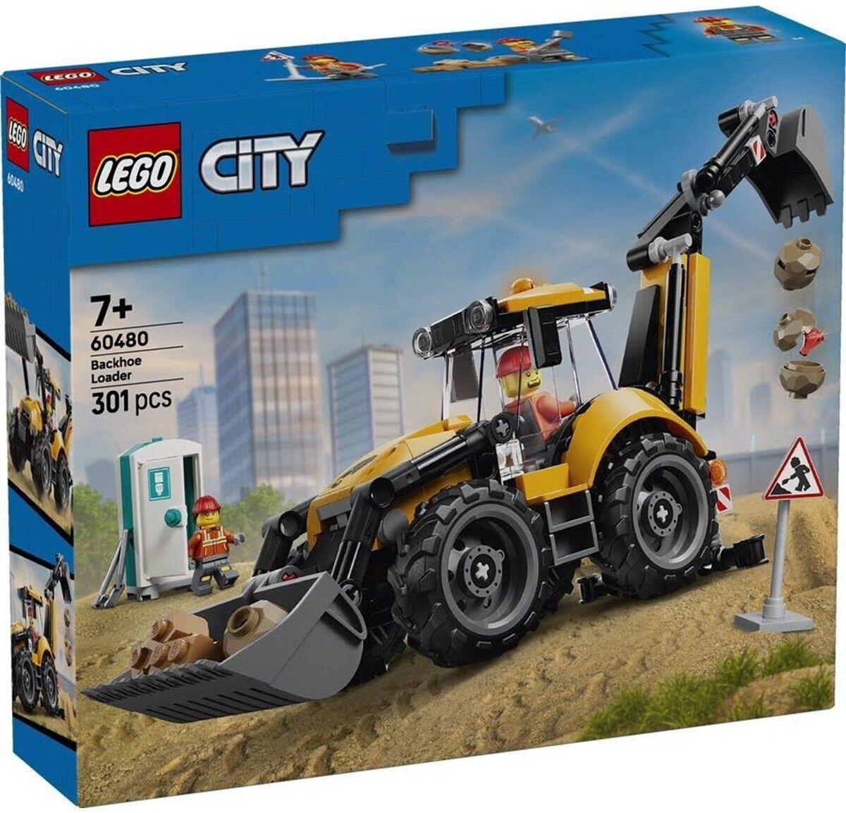LEGO 60480 City Gelber Baggerlader