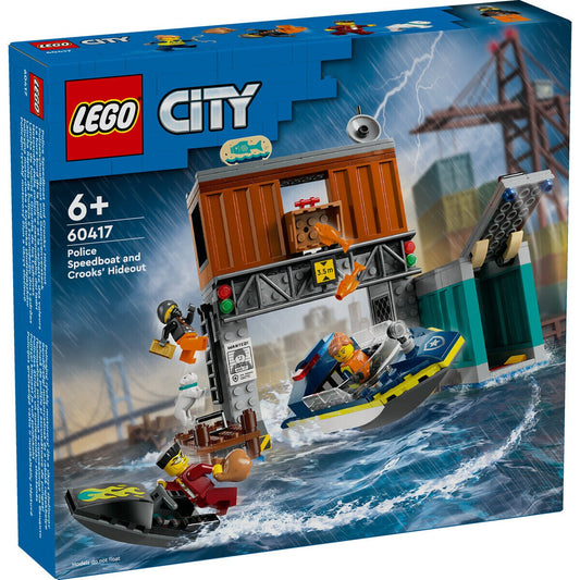 LEGO 60417 City Polizeischnellboot und Ganovenversteck