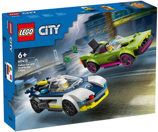 LEGO 60415 City Verfolgungsjagd mit Polizeiauto und Muscle Car