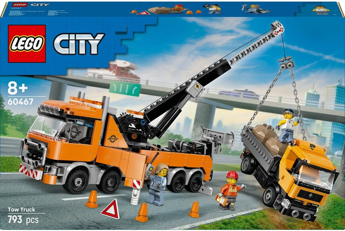 LEGO 60467 City Schwerlast-Abschleppwagen mit Kran
