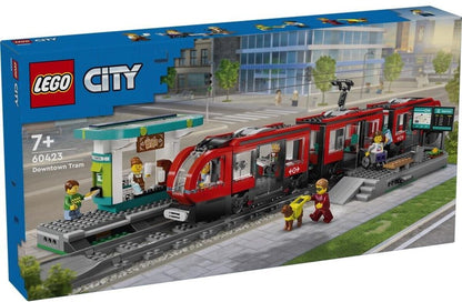 LEGO 60423 City Straßenbahn mit Haltestelle