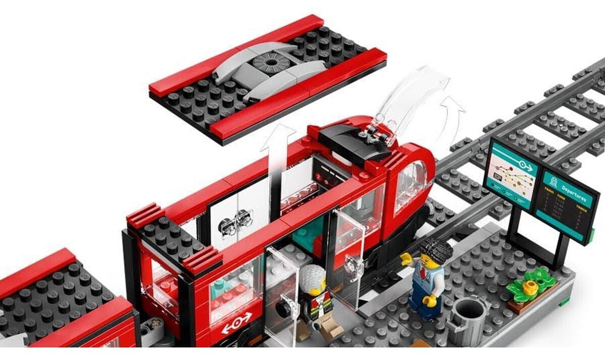 LEGO 60423 City Straßenbahn mit Haltestelle