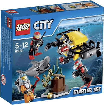 LEGO 60091 City Starter Set Tiefsee in geöffnetem Karton