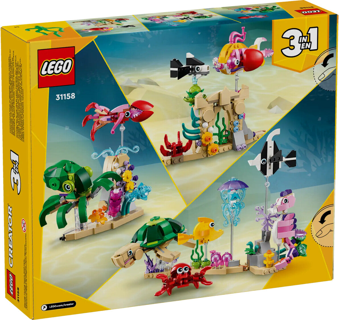 LEGO 31158 Creator 3 in 1 Meerestiere