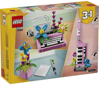 LEGO 31169 Creator 3in1 Schreibmaschine mit Blumen