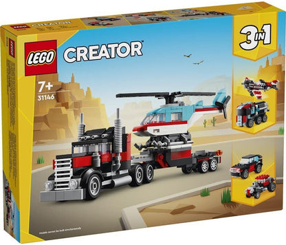 LEGO 31146 Creator 3in1 Tieflader mit Hubschrauber