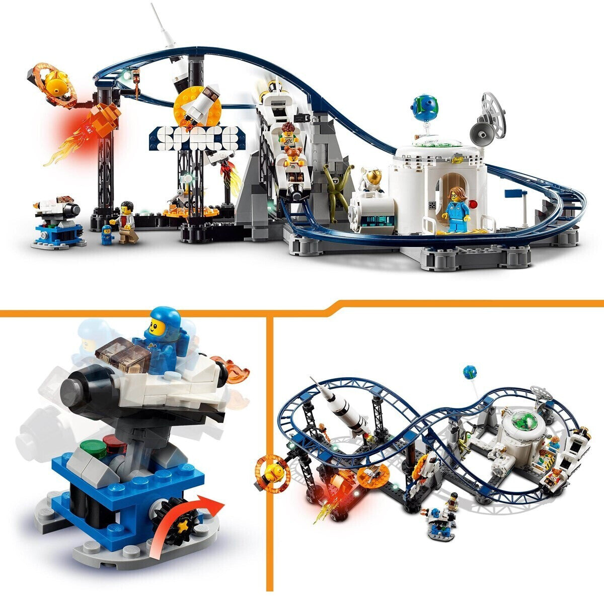 LEGO 31142 Creator 3 in 1 Weltraum Achterbahn / Freifallturm / Karussell