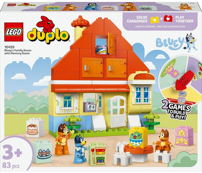 LEGO 10459 Duplo Bluey Blueys Familienhaus mit Memory Spiel