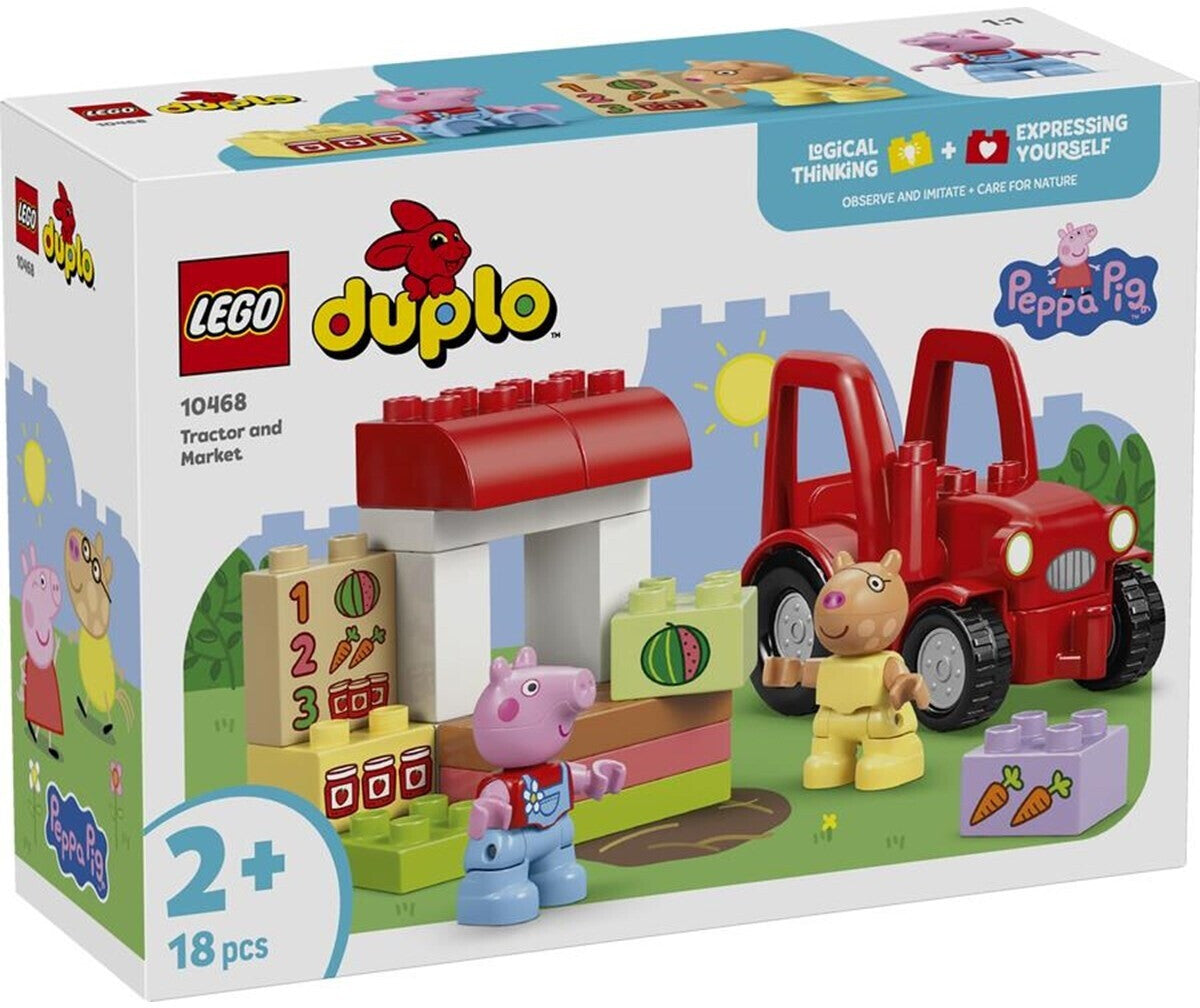 LEGO 10468 Duplo Peppa Pig Traktor und Marktstand
