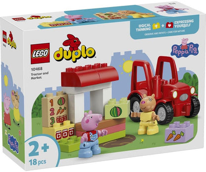 LEGO 10468 Duplo Peppa Pig Traktor und Marktstand